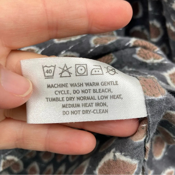 Block Print Peasent Blouse - Picture 4 of 6